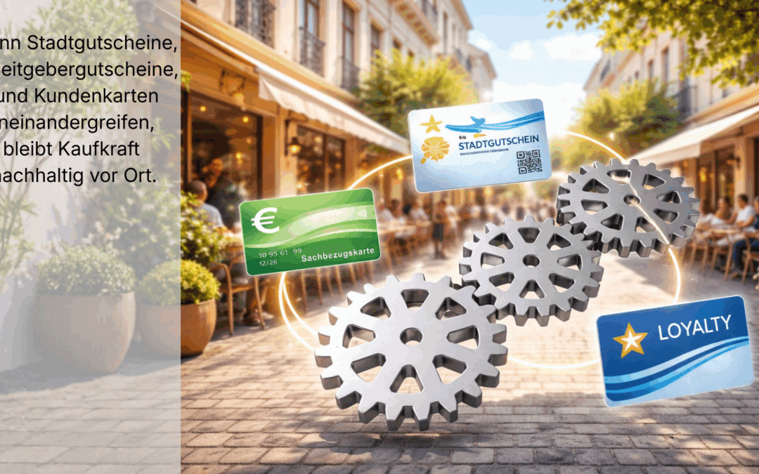 Stadtgutscheine, Arbeitgeberkarten & Loyalty – wie ein gemeinsames Ökosystem echte Kaufkraftbindung schafft